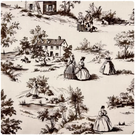 French Country Animal Pattern Cotton Fabric | 145cm Wide | Per 50cm