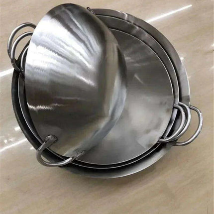 Premium 304 Stainless Steel Wok for Outdoor Culinary Adventures