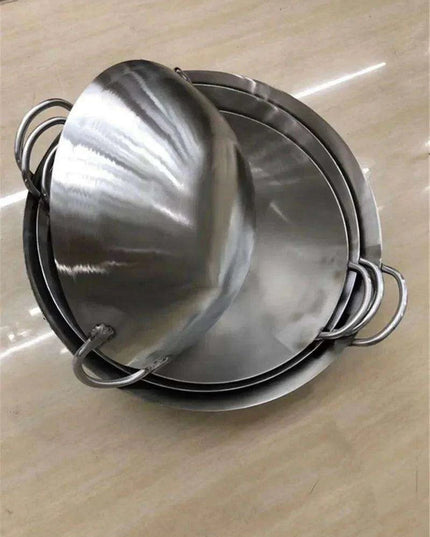 Premium 304 Stainless Steel Wok for Outdoor Culinary Adventures
