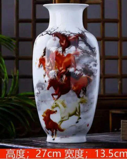 Antique Chinese Ceramic Vase with Intricate Animal Motif - Timeless Charm