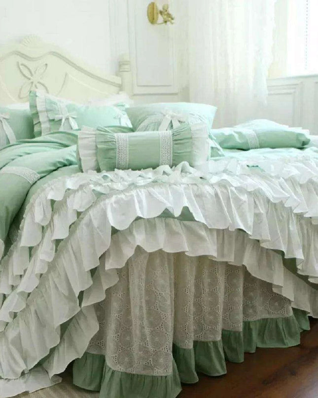 Royal French Korean Cotton Bedding Ensemble