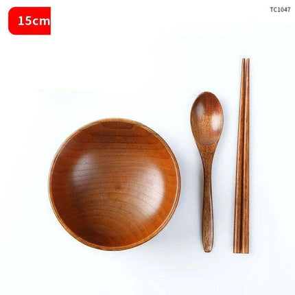 Deluxe Japanese Wooden Dining Set for Kids