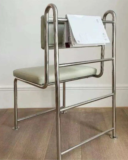 Stylish Retro Stainless Steel Lounge Chair