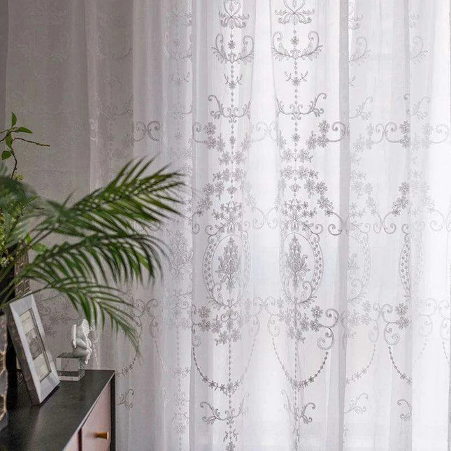 Luxury Korean Lace Window Curtain Set