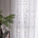Elegant White Lace Hollow Gauze Curtain Set with Korean Influence