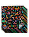 Colorful Mexican Sugar Skull Printed Cloth Napkins - Set of 2