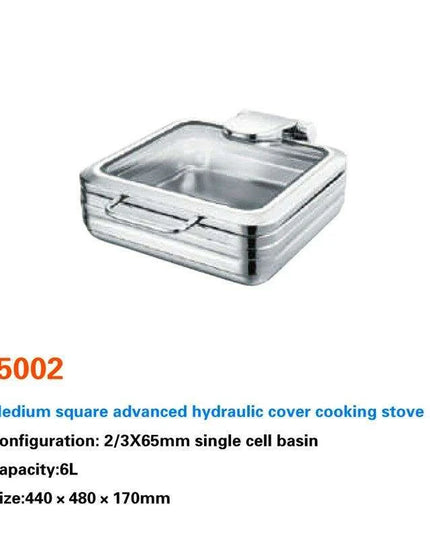 Sophisticated Hydraulic Stainless Steel Catering Chafing Dish Set for Upscale Events
