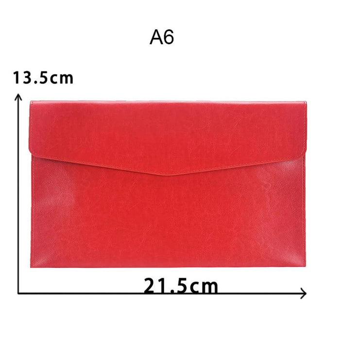 Sophisticated PU Leather Business Portfolio with Ample Storage