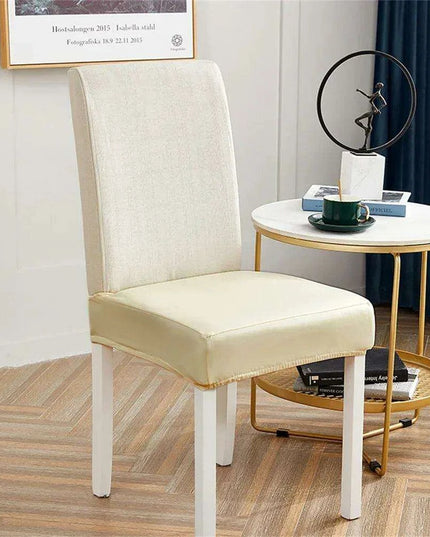 Svetanya Waterproof PU Leather Chair Covers - Elastic Slipcovers for Stylish Furniture Protection