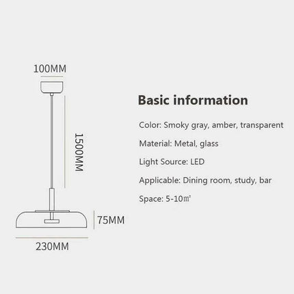 Sleek Nordic Glass LED Pendant Light Set for Contemporary Home and Dining Decor