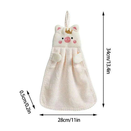 Charming Piglet Plush Microfiber Towels - Luxurious Kitchen & Bathroom Collection