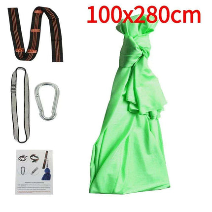 Versatile Nylon Swing Hammock for Sensory Therapy and Relaxation with Yoga Belts