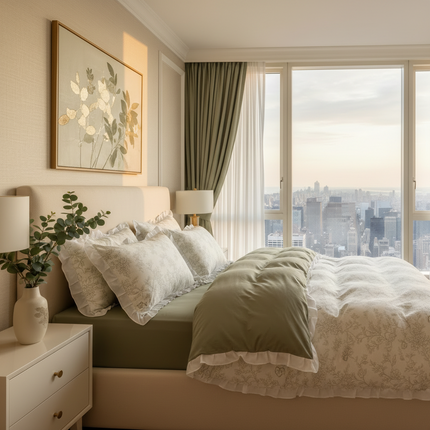 LZA Korean Style Lace Ruffle Bedding Set - Soft Printed Duvet & Pillow Bedding Sets korean-style-lace-ruffle-bedding-set-twin-full-queen-size-bed-sheet-set-soft-printed-duvet-cover-set-with-pillowcase-bed-linen