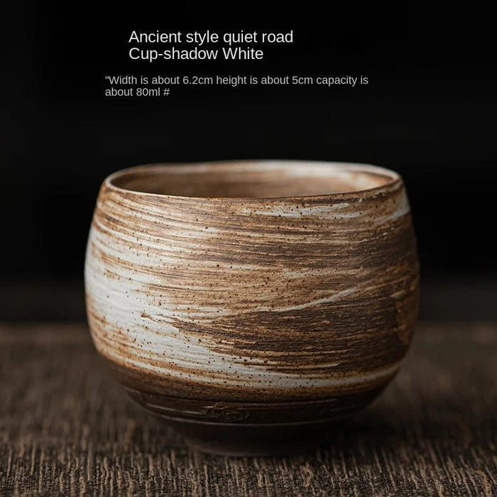 Artisan Japanese Stoneware Tea Cups for Authentic Kung Fu Tea Ceremonies