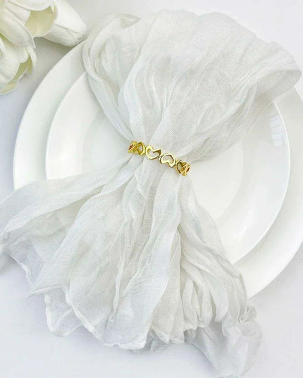 Luxurious 100-Count Gauze Cloth Napkin Set - 19.7 x 19.7 Inch Table Decor