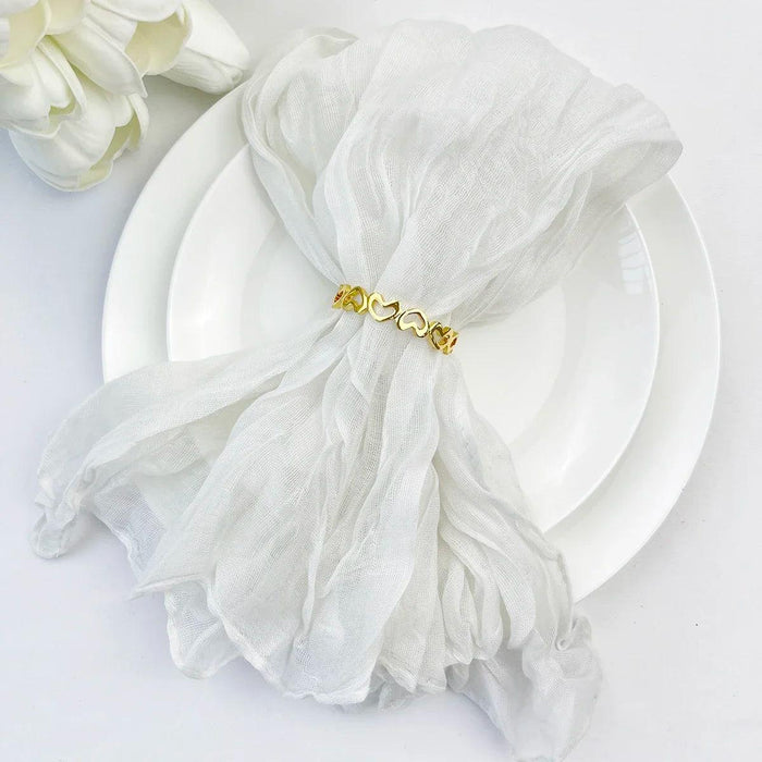 Luxurious 100-Count Gauze Cloth Napkin Set - 19.7 x 19.7 Inch Table Decor