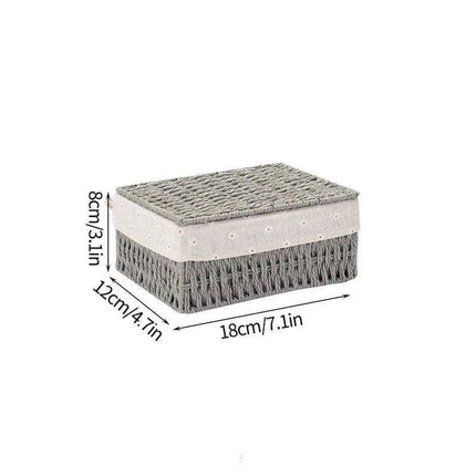 Stylish Woven Storage Basket – Versatile Organizer for Toys, Snacks, and Clothing with Convenient Handles