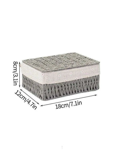 Stylish Woven Storage Basket – Versatile Organizer for Toys, Snacks, and Clothing with Convenient Handles