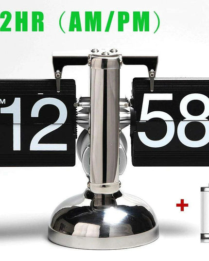 Digital Flip Clock with Automatic Page Turning - Stylish Home Décor with Battery Included