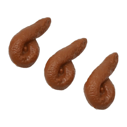 3pcs Mischief Unbelievable Turd Gag Fake Turd Classic Joke Funny Gadge
