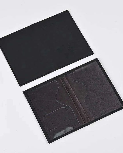 Chic Waterproof PU Leather Passport Holder Set with Card Slot - Perfect Travel Accessory