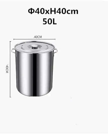 Versatile Stainless Steel Cooking Pot Set with Handle for Easy Transport