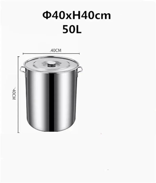 Versatile Stainless Steel Cooking Pot Set with Handle for Easy Transport