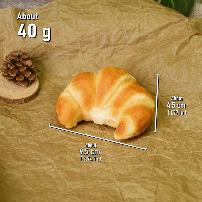 Realistic Golden Lava Croissant Bread Replica - Ideal for Photography and Decorative Displays