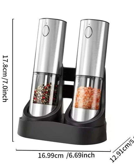 Deluxe USB Rechargeable Electric Spice Grinder Set with Customizable Grind Settings and 190ML Capacity