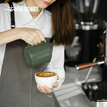 Stylish Pink Stainless Steel Milk Frother Set - Professional Barista Edition for Latte Art 500/600ml