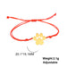 Paw Print Love Bracelet - Handcrafted Red Thread Jewelry for Pet Enthusiasts and Couples