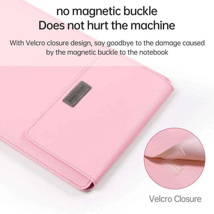 Elegant 13-inch PU Leather MacBook Air Pro Sleeve Set with Medium Bag & Cable Organizers