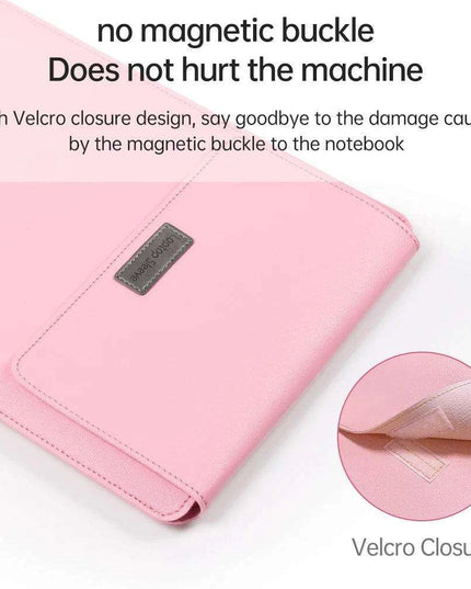 Elegant 13-inch PU Leather MacBook Air Pro Sleeve Set with Medium Bag & Cable Organizers