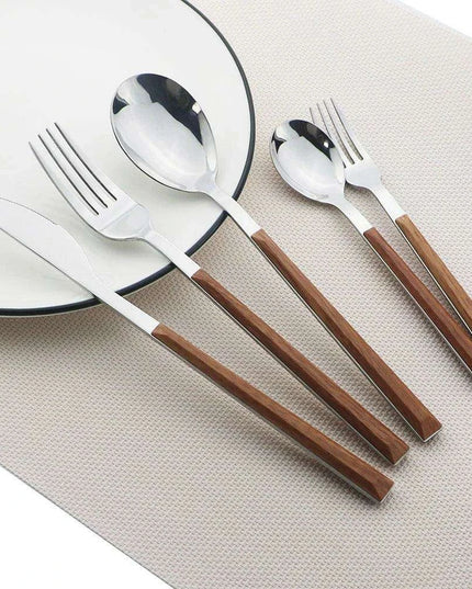 16-Piece Korean Stainless Steel Flatware Set