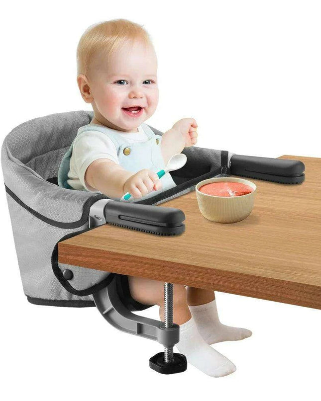 Portable Child's High Chair with Secure Harness and Foldable Design