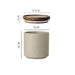 Vintage-Inspired Ceramic Canister Set with Airtight Wooden Lids for Tea and Coffee Storage