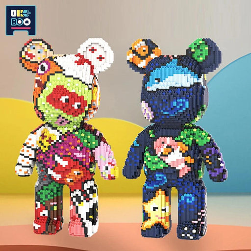 Adorable Bear Cub Building Block Set with Easy Storage - Inspire Creativity and Learning