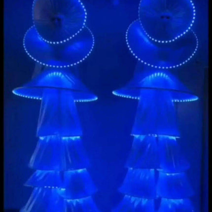RGB LED Stilt Walker Carnival Costume for Dazzling Stage Performances