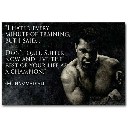 Muhammad Ali Inspirational Canvas Art for Elegant Home Décor