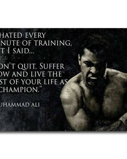 Muhammad Ali Inspirational Canvas Art for Elegant Home Décor