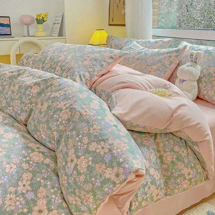 Charming Cherry Blossom Soft Washed Cotton Bedding Set