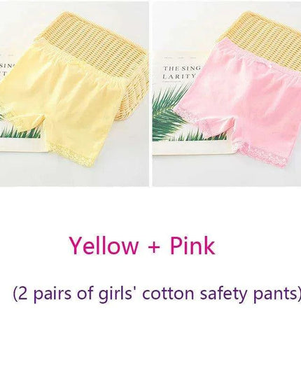 Adorable Cartoon Cotton Briefs for Girls - 2-Piece Underwear Set (Ages 2-11)