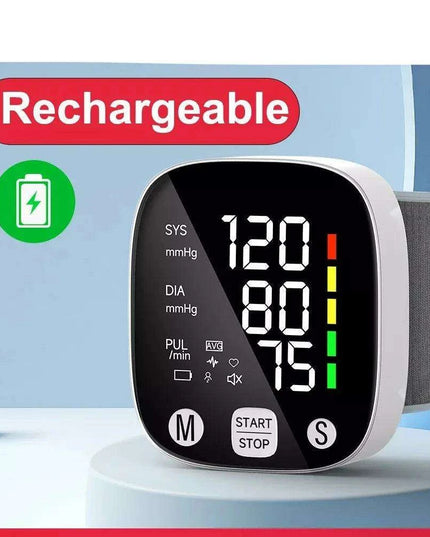 Revolutionary Multilingual LED Wrist Blood Pressure Monitor - Your All-in-One Health Assistant