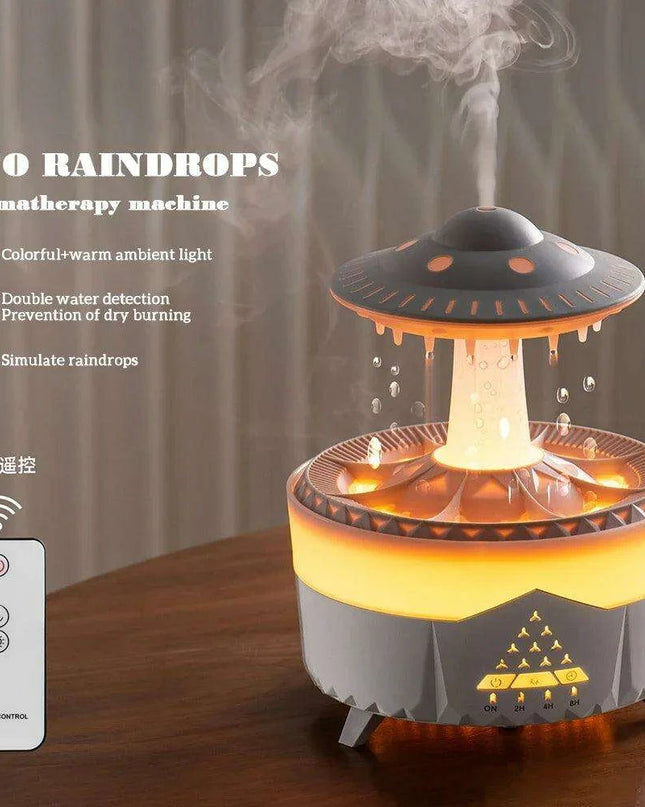 Mushroom Raindrop LED Aromatherapy Humidifier