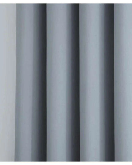 Oversized Grey Room Divider Curtains - 108" x 108" Set with Convenient Tie-Backs