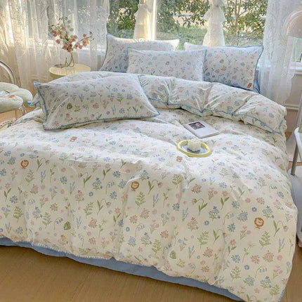 Floral Serenity Cotton Bedding Collection for Girls
