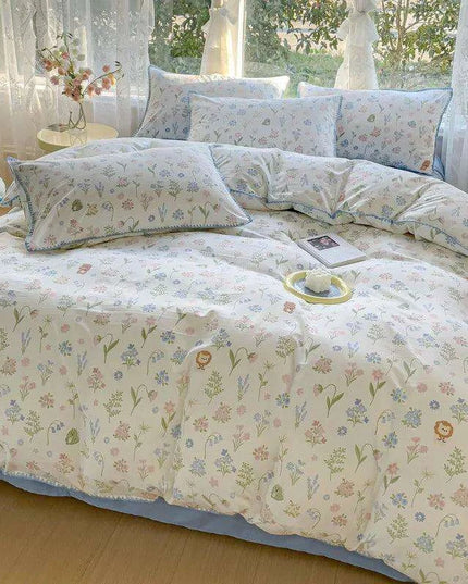 Floral Serenity Cotton Bedding Collection for Girls