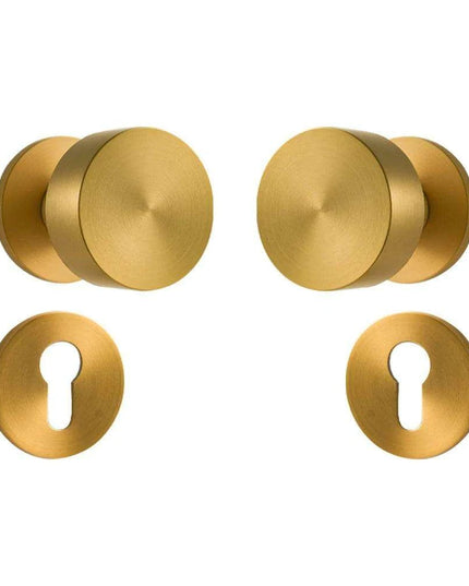 Sleek Serenity Brass Door Handle: Elevate Your Home's Style and Security