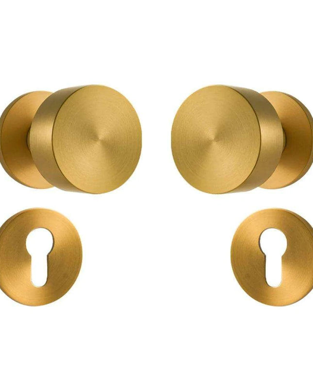 Sleek Serenity Brass Door Handle: Elevate Your Home's Style and Security