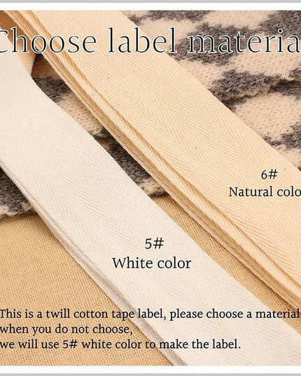 Personalized Eco-Friendly Organic Cotton Twill Labels for Handmade Crafts - Custom Designs & Free Shipping